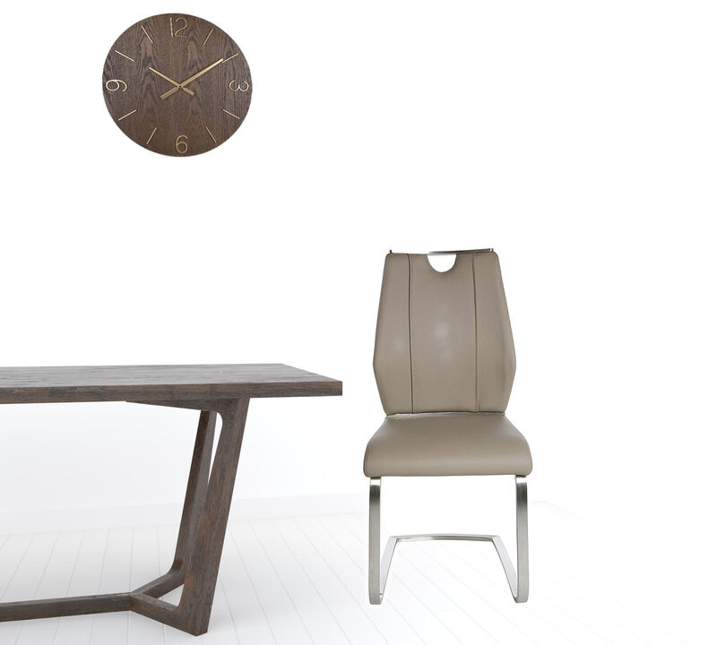 Stylish Faux Leather Cantilever Chairs – Set of 2 for Dining or Office