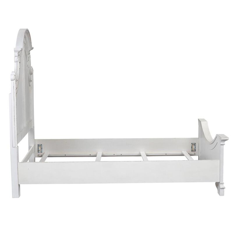 Liberty Furniture Magnolia Manor Queen Panel Bed in Antique White image number 2