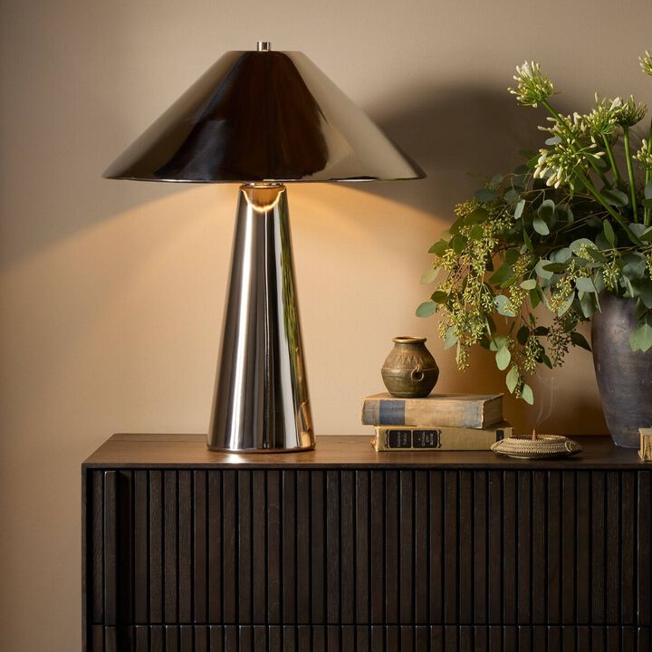 Romani Nickel Table Lamp