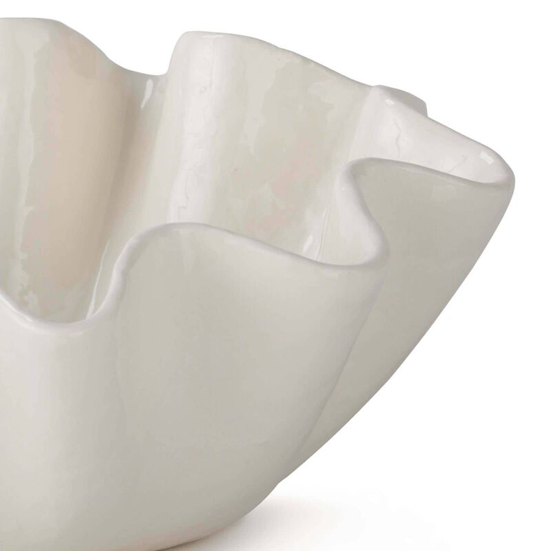 Ruffle Ceramic Bowl Large