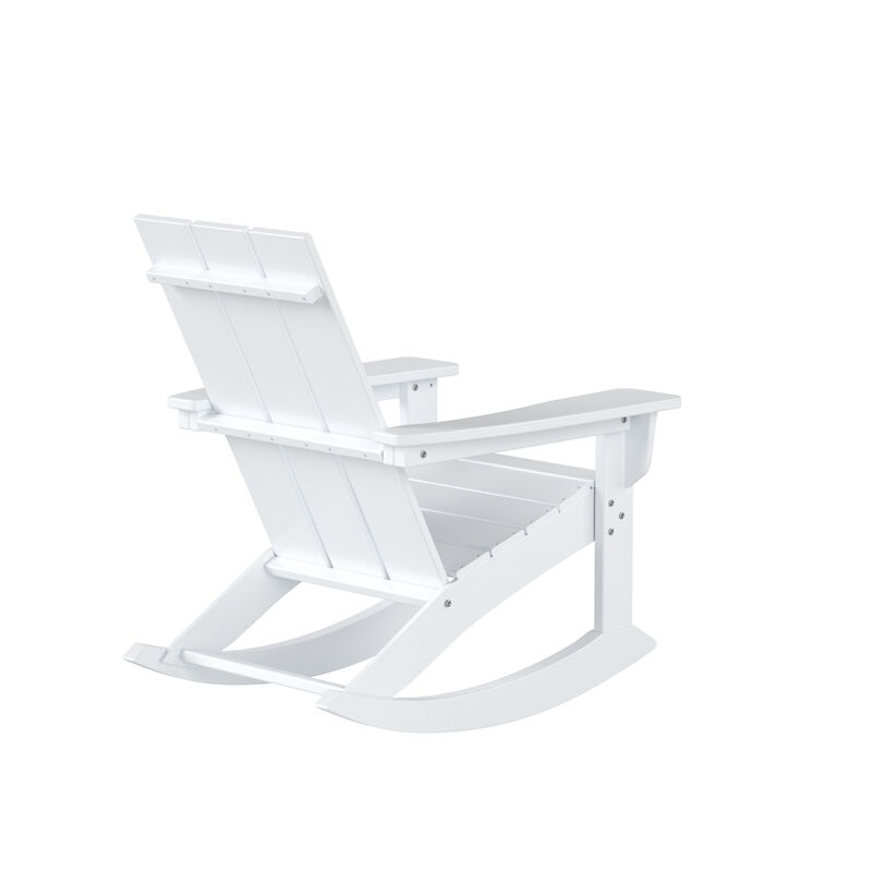 WestinTrends Modern Adirondack Outdoor Rocking Chair (Set of 4)