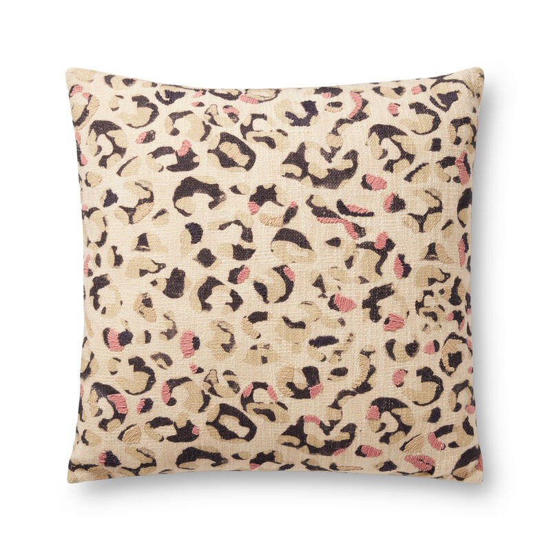 PLL0055 Ivory/Black 22"x22" Poly Pillow