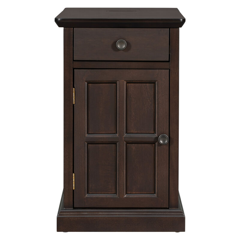 Merax Classic Multifunctional End Table with USB Ports