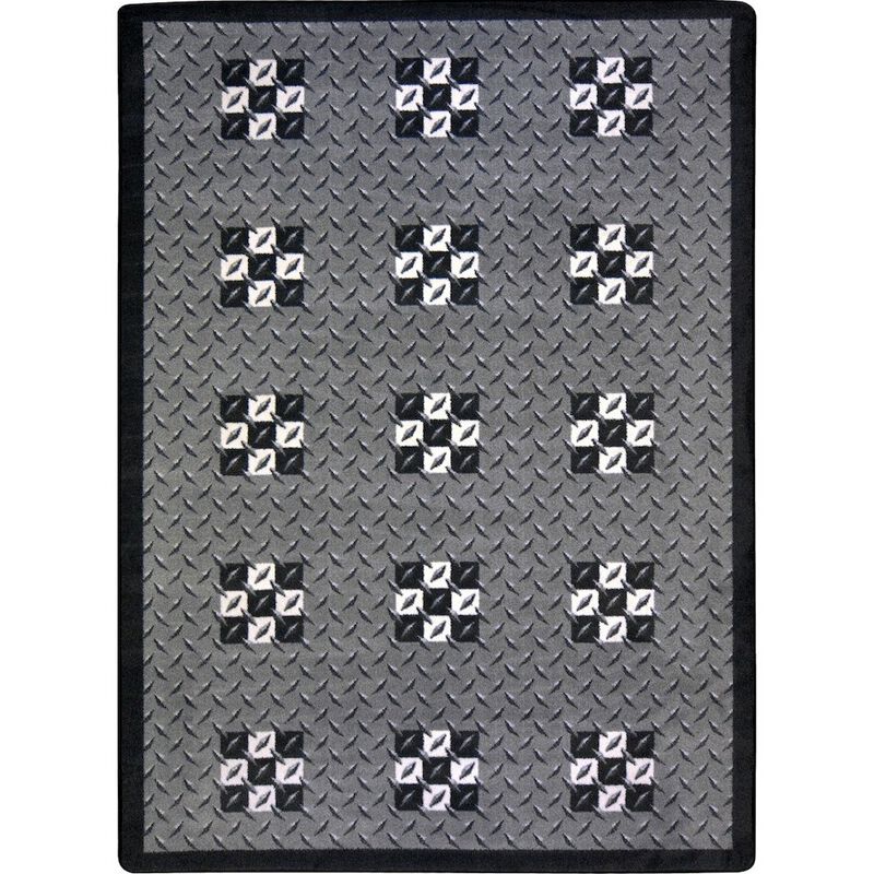 Joy Carpets Games People Play Finish Line 5'4 x 7'8 Area Rug in Color Multi