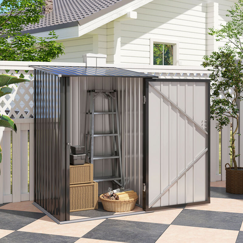 Hivvago Small Lockable Outdoor Tool Shed image number 7