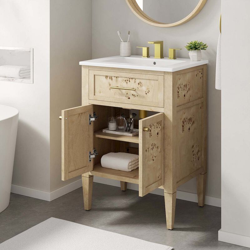 Modway Elysian 24 Wood Bathroom Vanity
