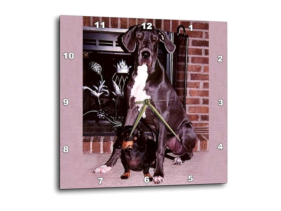 Blue Great Dane Wall Clock 10 Inch Home Decor