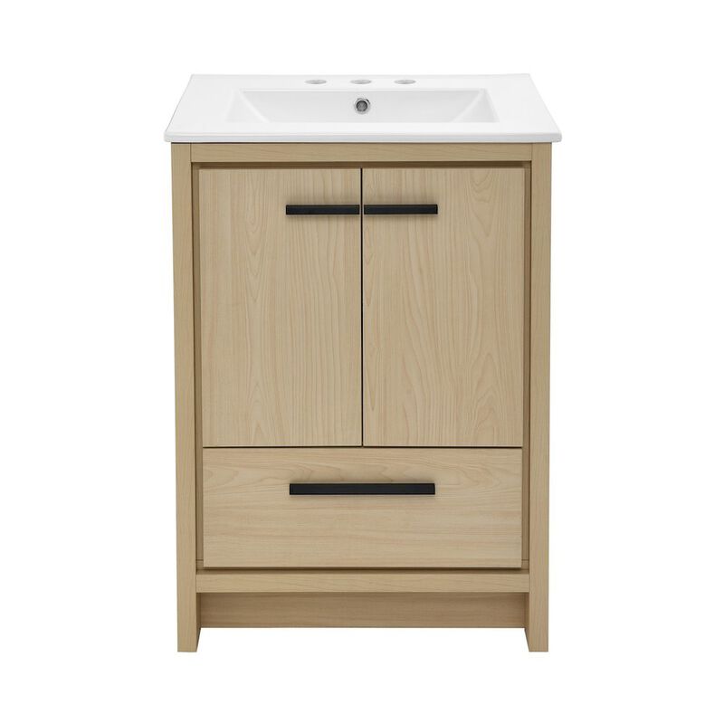 Virage 24 in. Bathroom Vanity with 3-Hole Ceramic Sink Top image number 0