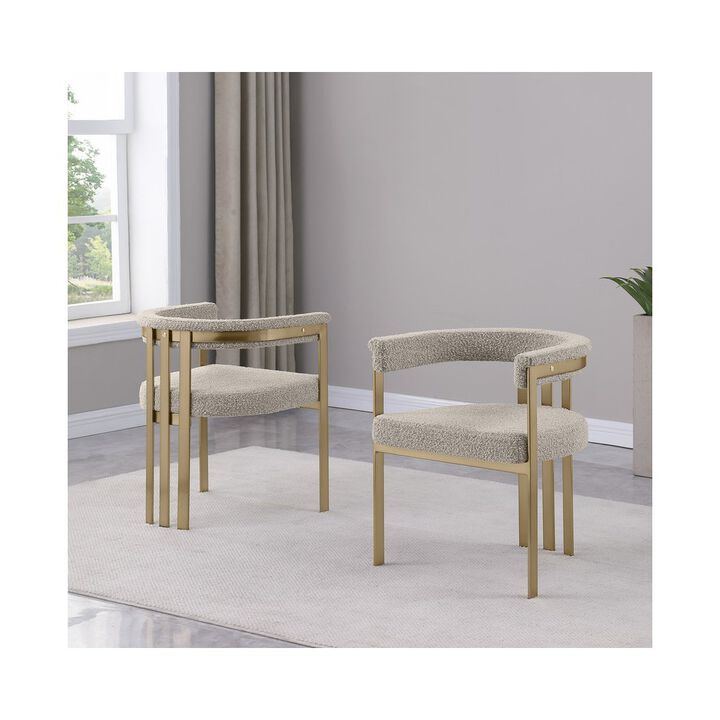 Best Quality Furniture Glam Gatsby Gray Side Chairs- Set Of 2