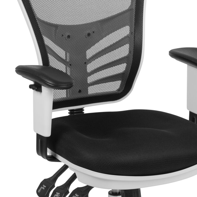 Nicholas Mid-Back Dark Gray Mesh Multifunction Executive Swivel Ergonomic Office Chair with Adjustable Arms image number 6