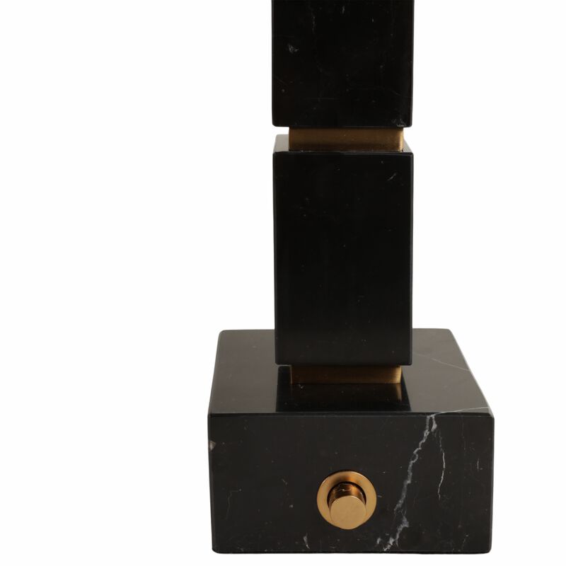 27x14" Stacked Marble Cubes Lamp Base Switch,black image number 5