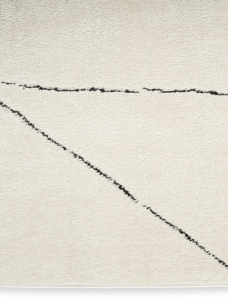 Modern Comfort MNC02 Ivory/Black 5'3" x 7' Rug image number 3
