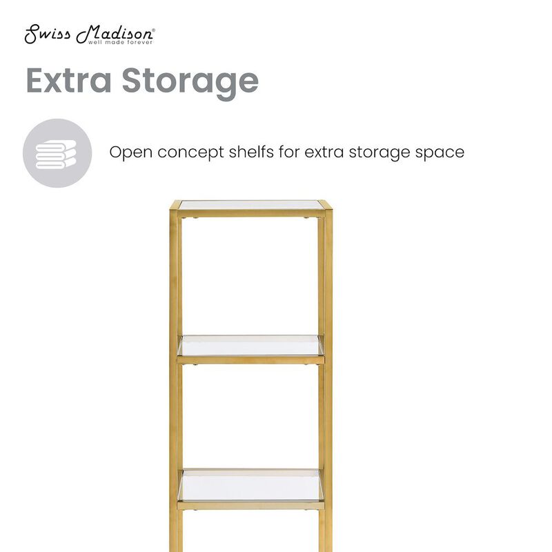 Pierre 16"x65"x14" Freestanding Linen Cabinet image number 4