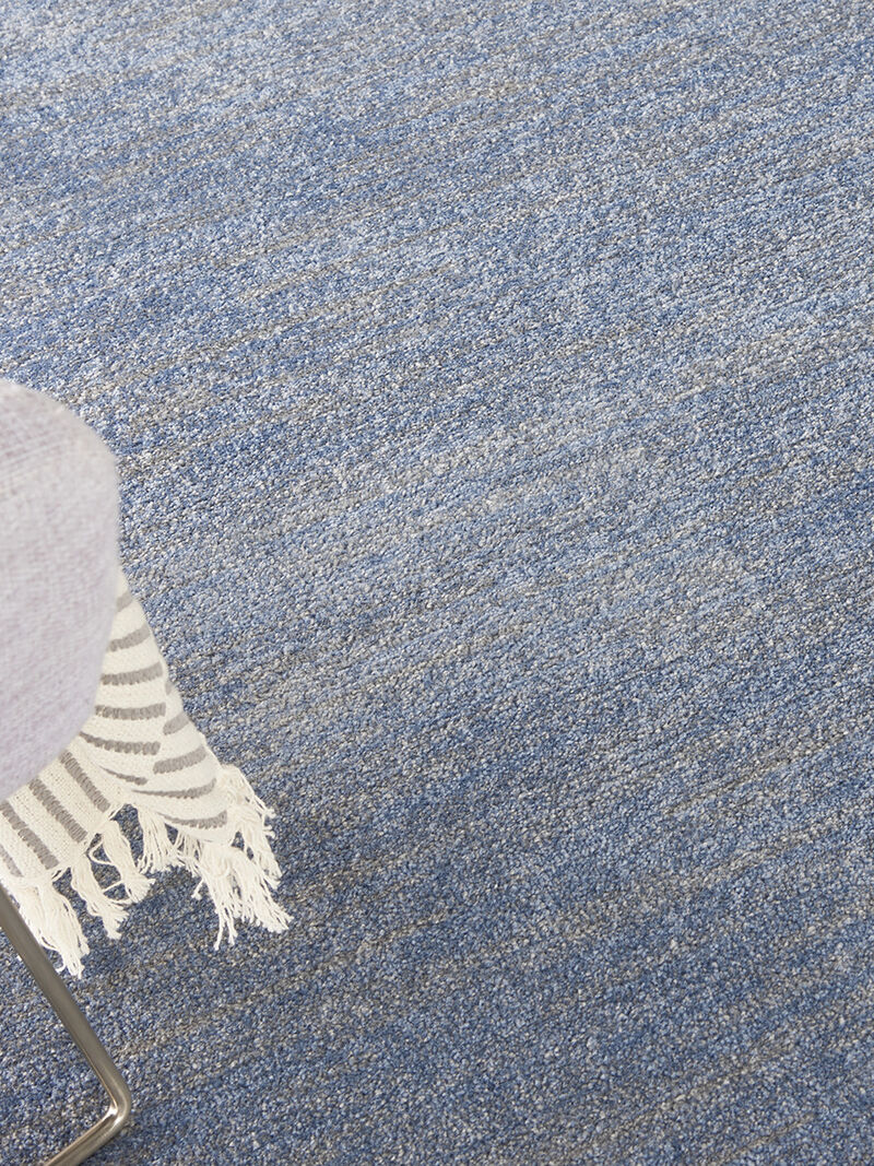 Nourison Essentials NRE01 Blue/Gray 5' x 7' Rug image number 8