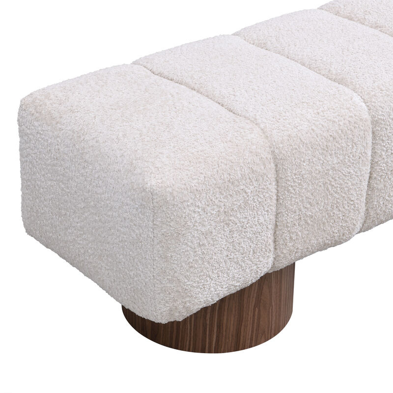 Merax Upholstered Dining Bench Ottoman