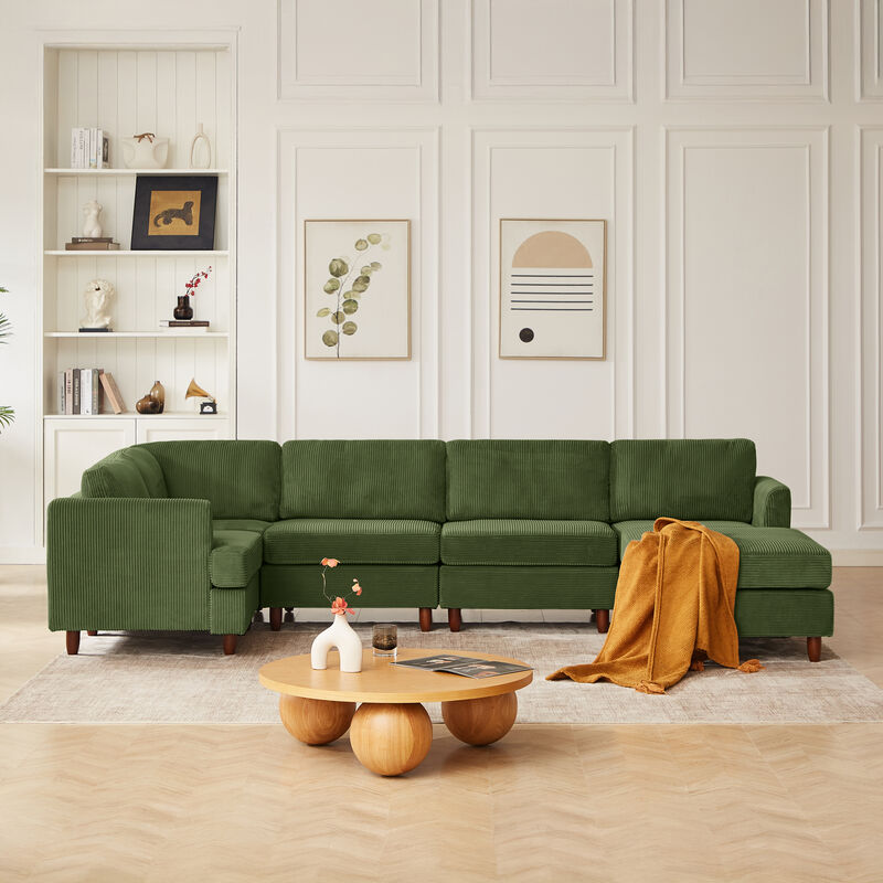 Cadkwi 6 Seaters Sectional couch image number 2