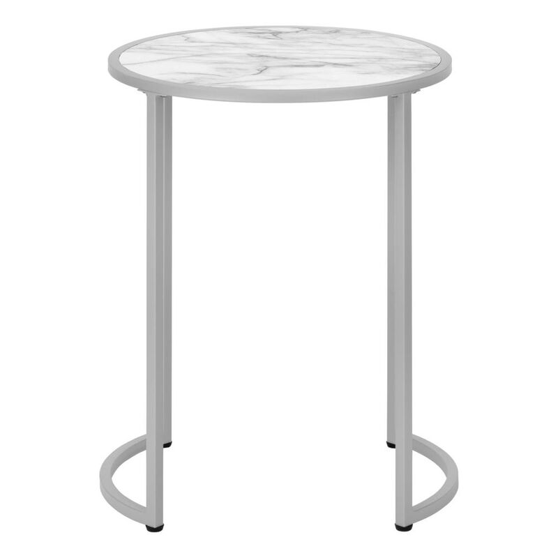 Accent Table, Side, Round, End, Nightstand, Lamp, Living Room, Bedroom