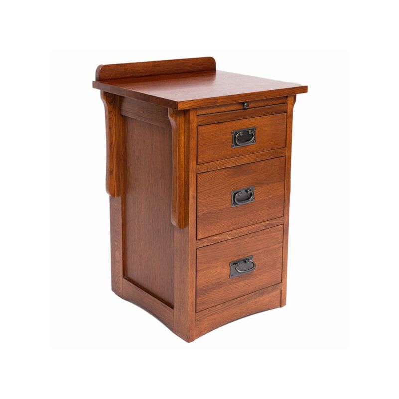 Crafters and Weavers Crofter Style 3 Drawer End Table with Writing Tray - Michael's Cherry