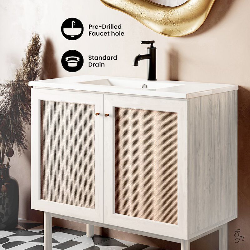 Classe 36" Freestanding Bathroom Vanity with Sink Top image number 2