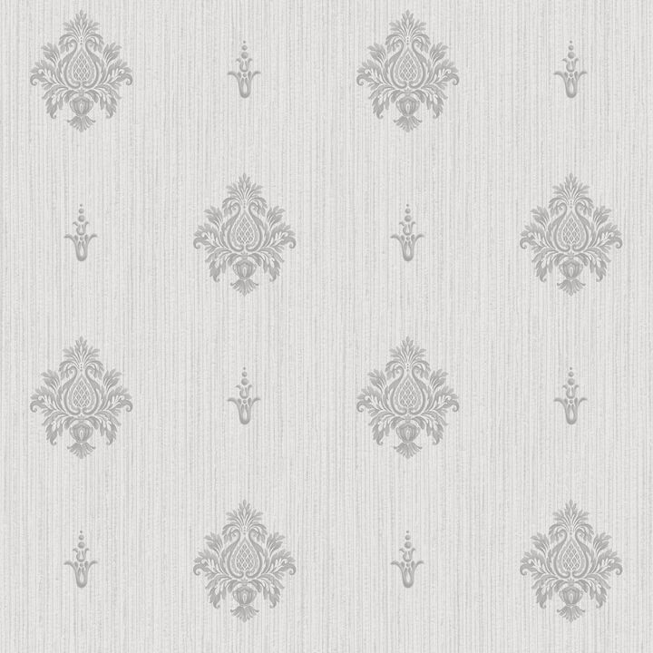Palazzo 2 Italian Motif Silver Grey Wallpaper G68666