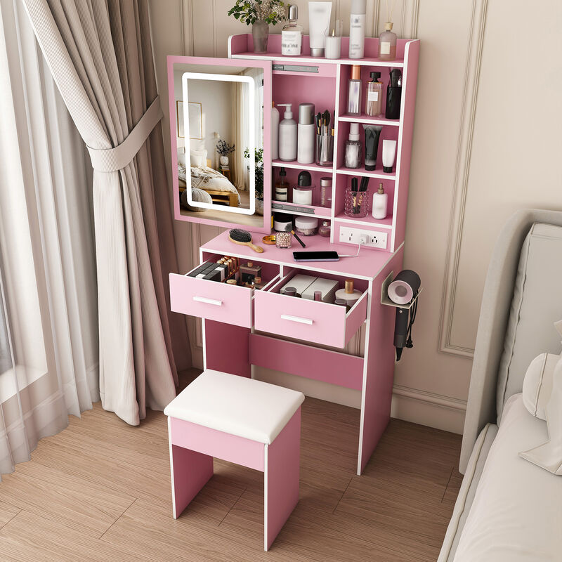 Blagem Small Makeup Vanity Desk with Mirror image number 1