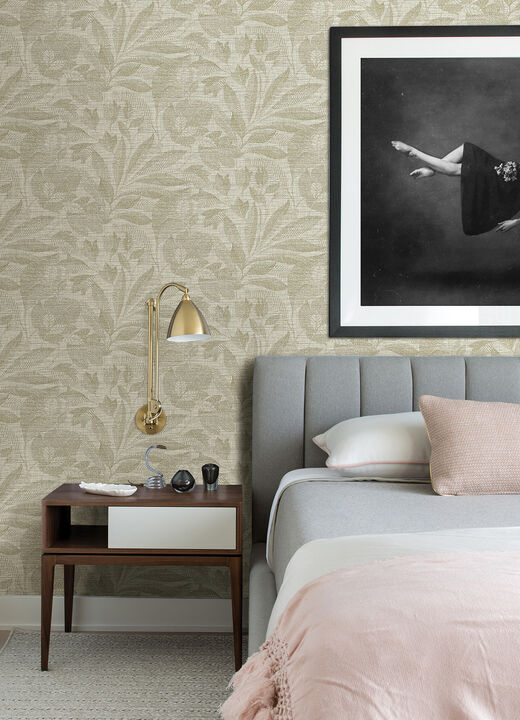 Lei Gold Leaf Wallpaper
