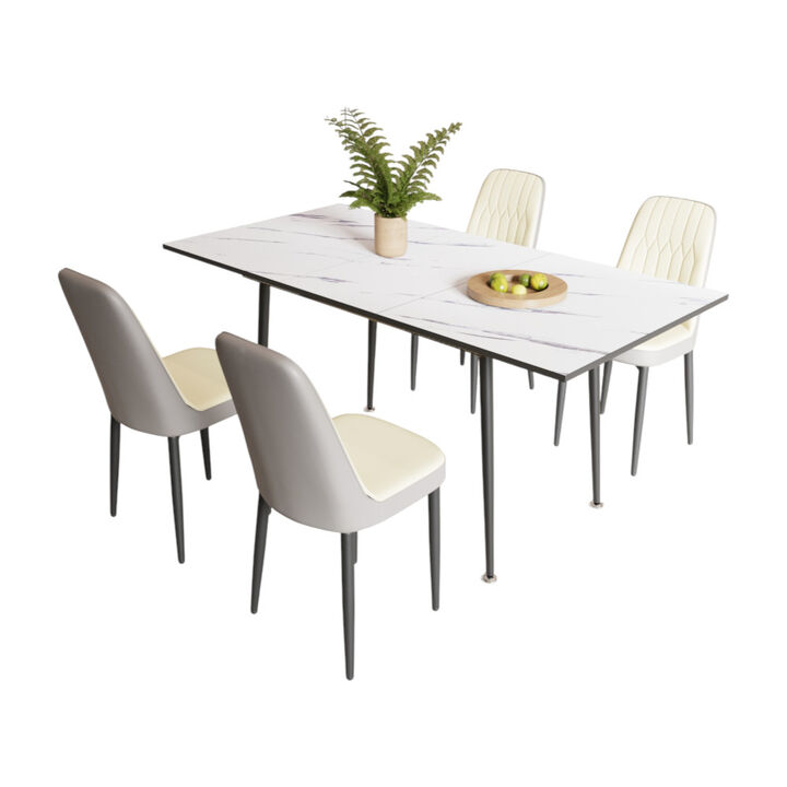 Modern dining table set - Stylish design for home dining room or kitchen