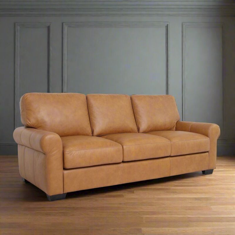 Crafters and Weavers Florentine Top Grain Leather Sofa