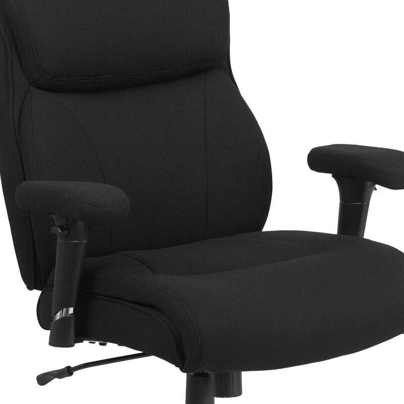 HERCULES Series Big & Tall 400 lb. Rated Fabric Ergonomic Task Office Chair with Line Stitching and Adjustable Arms image number 7