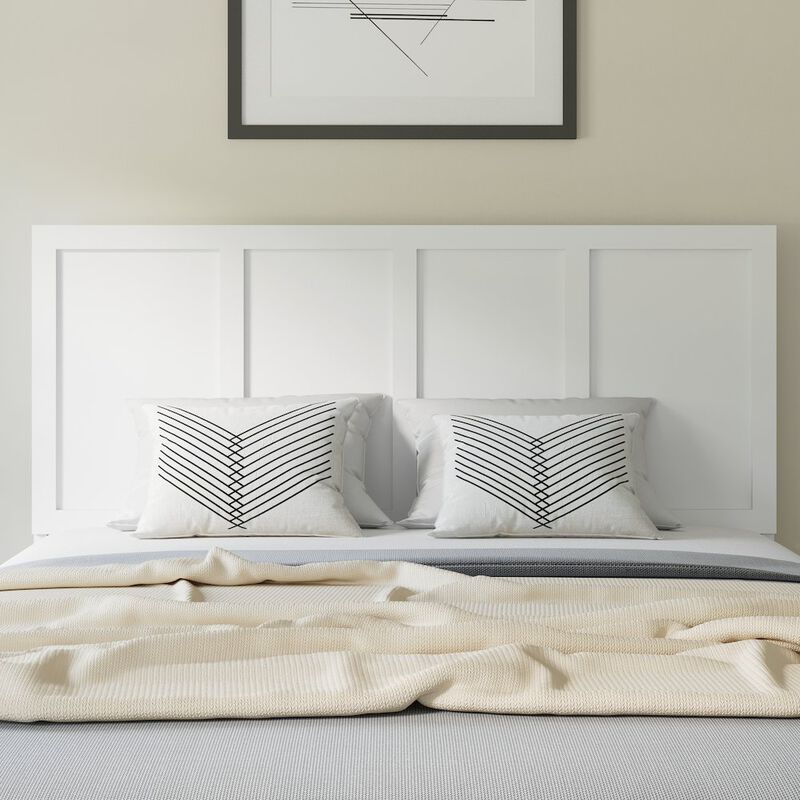 Flash Furniture Contemporary Queen Size Raised Panel Headboard image number 9