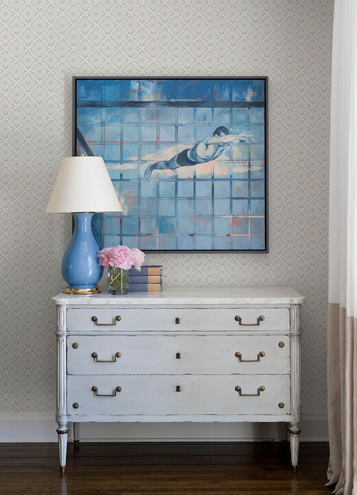Hugson Grey Quilted Damask Wallpaper