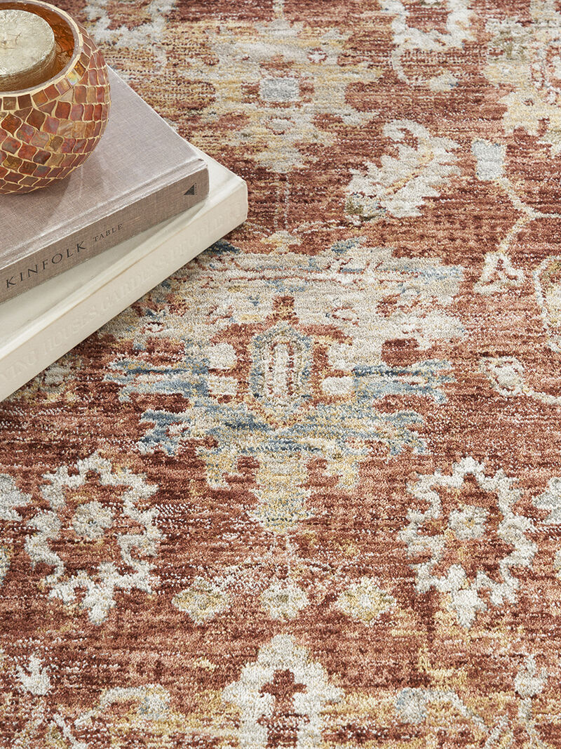 Sahar SHR02 Rust 3'11" x 5'11" Rug