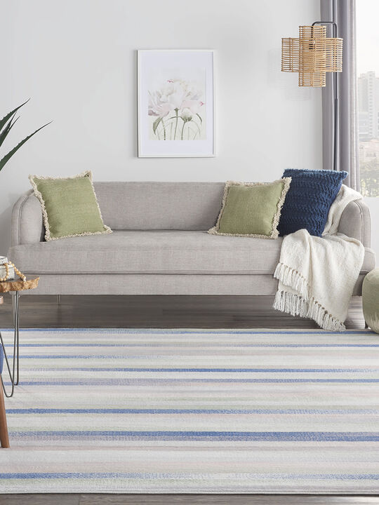 Whimsicle WHS12 Ivory/Multicolor 6' x 9' Rug