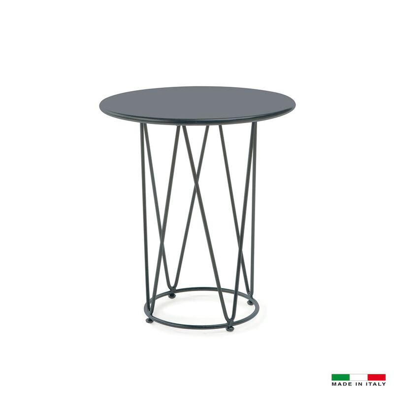 Bellini Italian Outdoor Collection Lucy Round Dining Table Grey