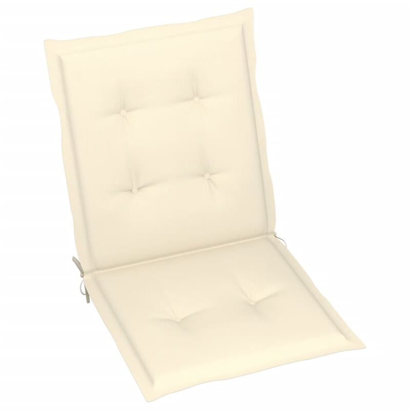 vidaXL Garden Chair Cushions 2 pcs Cream 39.4"x19.7"x1.6"