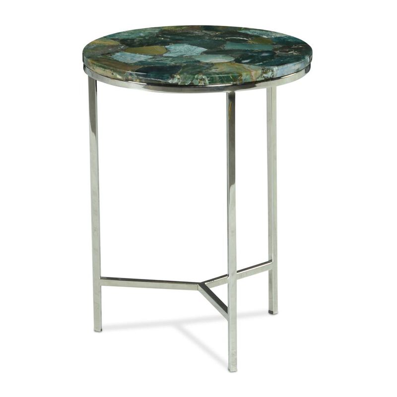 Foster Agate Top Round Chairside Table