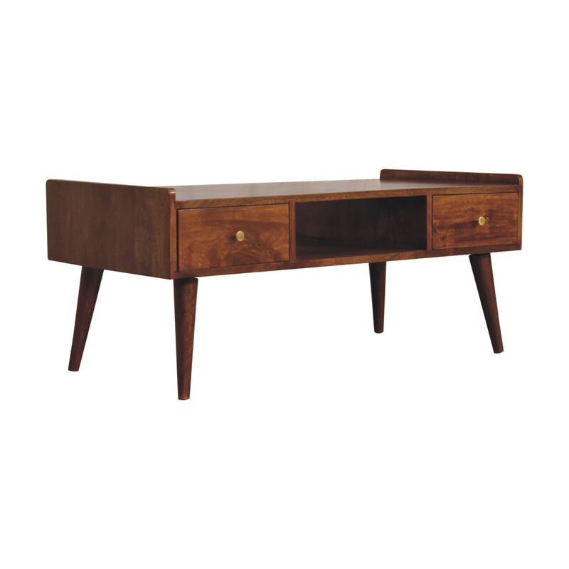 Artisan Furniture Solid Wood Elevated Chestnut Media Unit