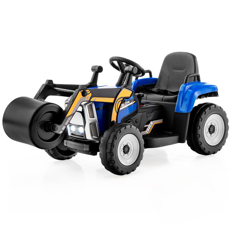 Kids 12V Ride On Construction Road Roller with 2.4G Remote and Sounds image number 0