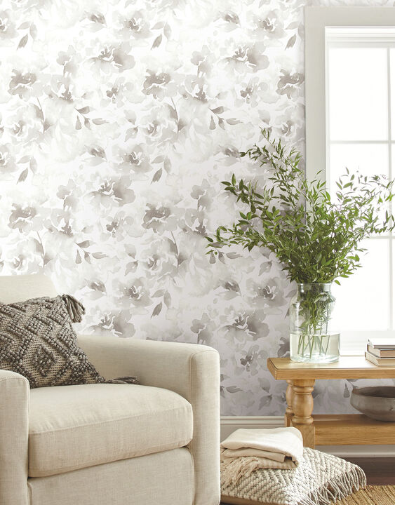 Renewed Floral Neutral Wallpaper
