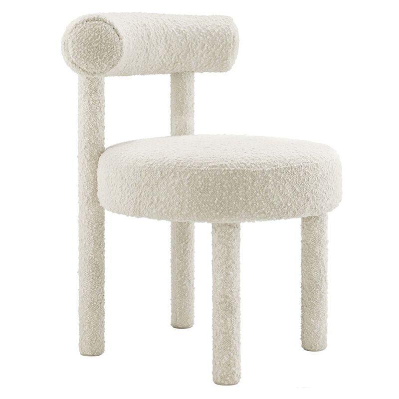 Toulouse Boucle Fabric Dining Chair Set of 2 image number 3