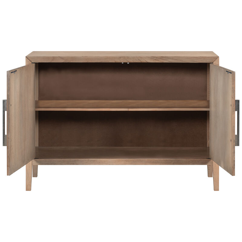 Merax Storage Cabinet Sideboard Wooden Cabinet image number 4