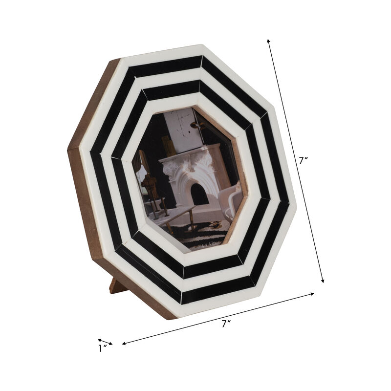 Lines Octagon Photo Frame