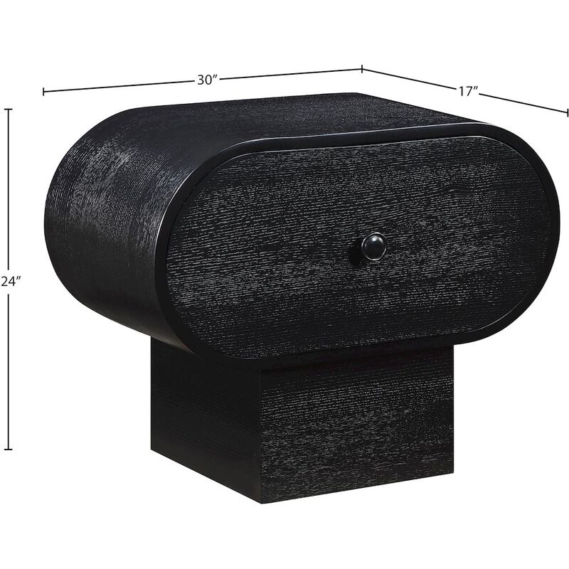 Meridian Furniture Harlow Black Night Stand
