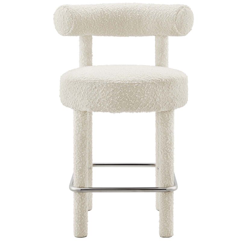 Toulouse Boucle Fabric Counter Stool image number 4