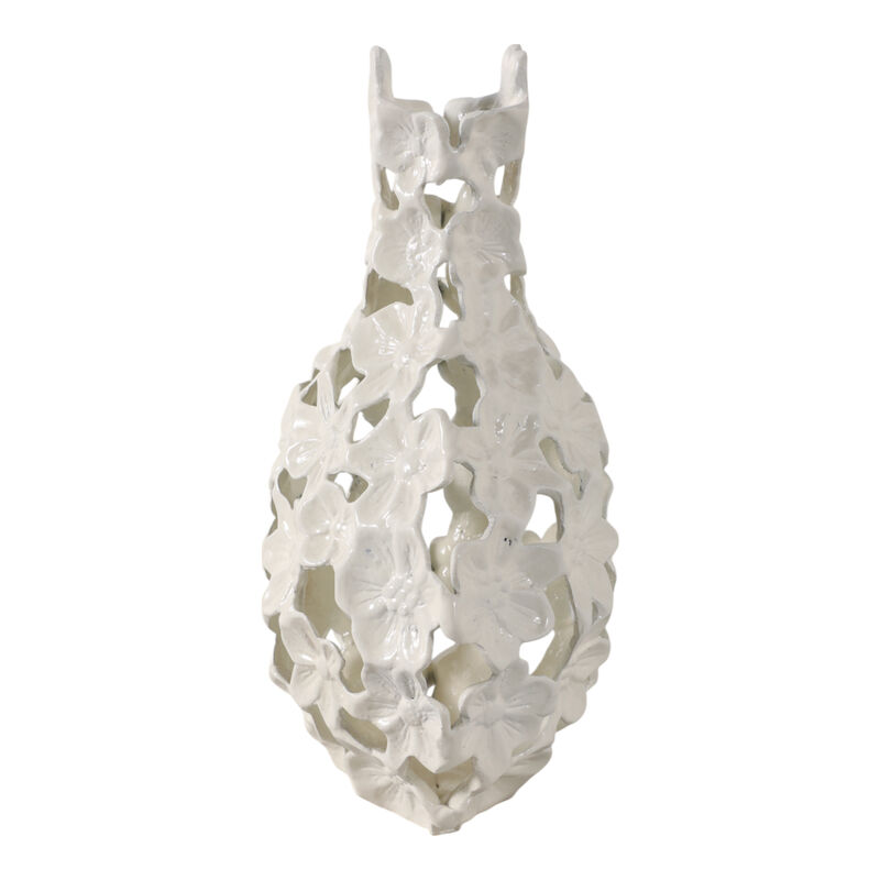 12x9 Cut-out Flower Metal Vase image number 2