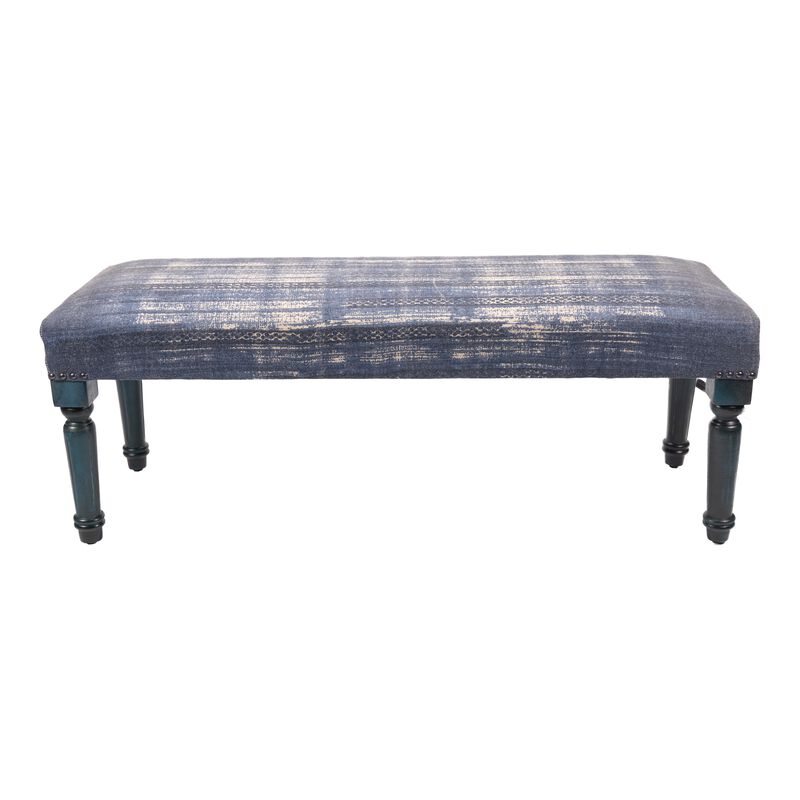 Andrew Cotton Upholstered Accent Bench image number 7