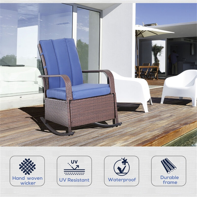 Lightweight Garden Chair / Rocking Chair &ndash; Ideal for Porch, Deck, or Outdoor Spaces image number 3