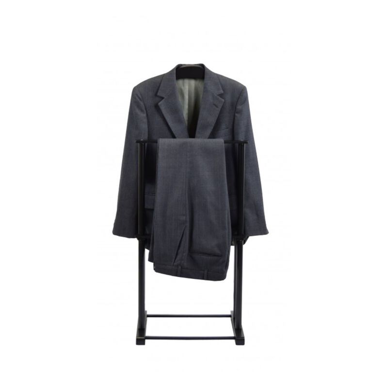 Proman Products Wooden Hanger Sakura Twin Men's Suit Valet Stand - Black image number 5