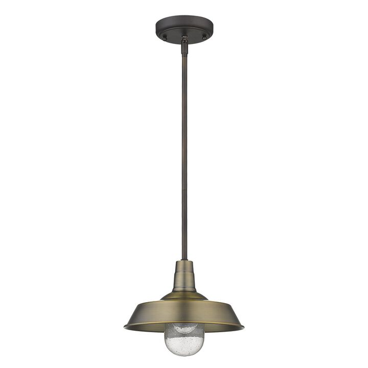 Hivvago Brushed Gold Shallow Plate Adjustable Pendant Light