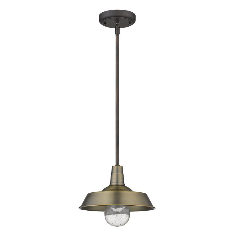 Hivvago Brushed Gold Shallow Plate Adjustable Pendant Light